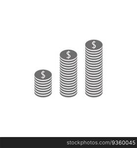 coins stack icon. Vector illustration. stock image. EPS 10.. coins stack icon. Vector illustration. stock image.