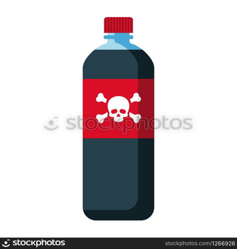 coke bottle dark water red label vector illustration