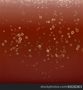 Cola Bubbles Vector Background. Cola Bubbles Vector Background. Dark Soda Droplets Background.