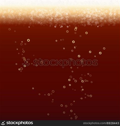 Cola Bubbles Vector Background. Cola Bubbles Vector Background. Dark Soda Droplets Background.