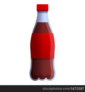 Cola drink bottle icon. Cartoon of cola drink bottle vector icon for web design isolated on white background. Cola drink bottle icon, cartoon style