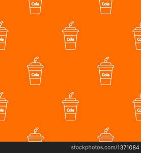 Cola plastic glass pattern vector orange for any web design best. Cola plastic glass pattern vector orange