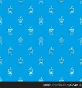 Cola plastic glass pattern vector seamless blue repeat for any use. Cola plastic glass pattern vector seamless blue
