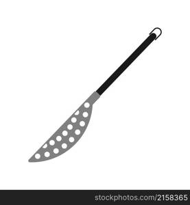 Colander Icon, Kitchen Cullender Utensil Icon Vector Art Illustration