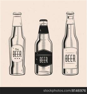 cold beer fresh drink theme illustration