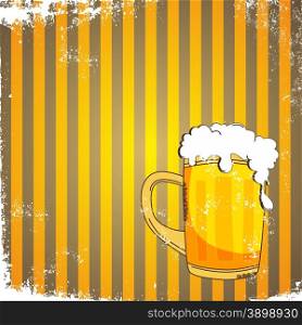 cold beer theme graphic art vector illustration. cold beer