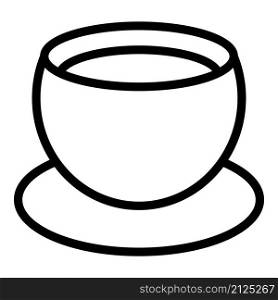 Cold cream soup icon outline vector. Hot food. Vegetable lunch. Cold cream soup icon outline vector. Hot food