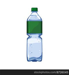 cold mineral water bottle cartoon. cold mineral water bottle sign. isolated symbol vector illustration. cold mineral water bottle cartoon vector illustration