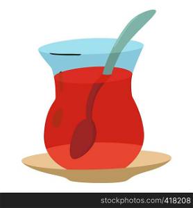 Cold tea icon. Cartoon illustration of cold tea vector icon for web. Cold tea icon, cartoon style