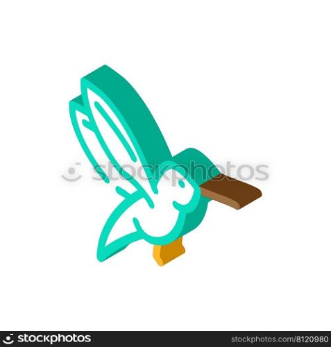 colibri little bird isometric icon vector. colibri little bird sign. isolated symbol illustration. colibri little bird isometric icon vector illustration