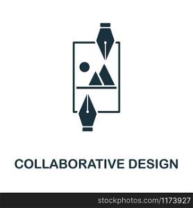 Collaborative Design icon. Simple element from design technology collection. Filled Collaborative Design icon for templates, infographics and more.. Collaborative Design icon. Simple element from design technology collection. Filled Collaborative Design icon for templates, infographics and more