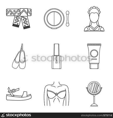 Collaborator icons set. Outline set of 9 collaborator vector icons for web isolated on white background. Collaborator icons set, outline style
