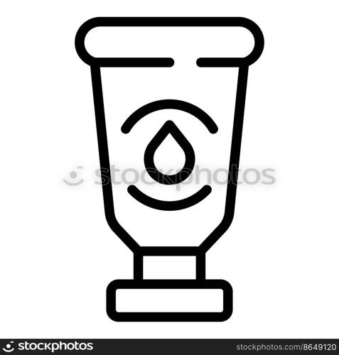 Collagen cream tube icon outline vector. Skin hair. Acne beauty. Collagen cream tube icon outline vector. Skin hair