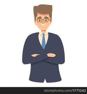 Colleague businessman icon. Cartoon of Colleague businessman vector icon for web design isolated on white background. Colleague businessman icon, cartoon style