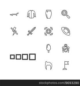 Collection icons Royalty Free Vector Image