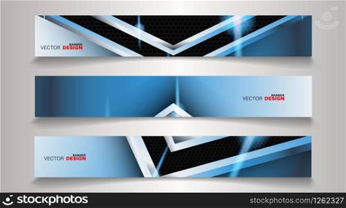 Collection of abstract geometric background banners. Can be used in any design. rectangular background.