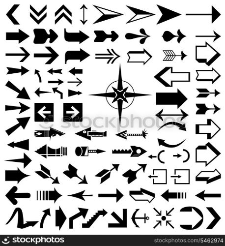 Collection of arrows2. Collection of various arrows. A vector illustration
