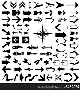 Collection of arrows2. Collection of various arrows. A vector illustration