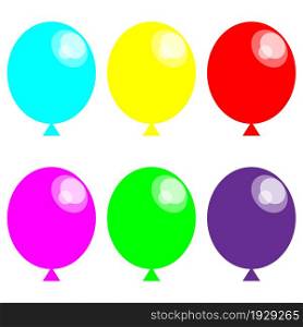 Collection of balloon icons. Holiday decor. Party background. Comic art. Cartoon style. Vector illustration. Stock image. EPS 10.. Collection of balloon icons. Holiday decor. Party background. Comic art. Cartoon style. Vector illustration. Stock image.