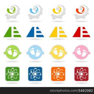 Collection of buttons7. Set of icons for web design. A vector illustration