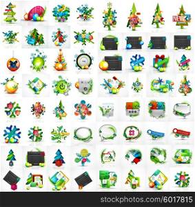collection of Christmas and New Year concepts. Modern style. collection of Christmas and New Year concepts. Modern futuristic geometric style
