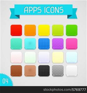 Collection of color apps icons. Set 4.