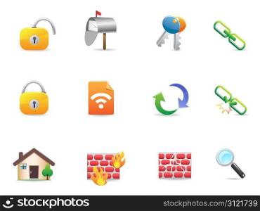 collection of colorful Internet & Web Icons for web design