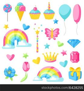 Collection of fantasy and birthday party items. Collection of fantasy and birthday party items.