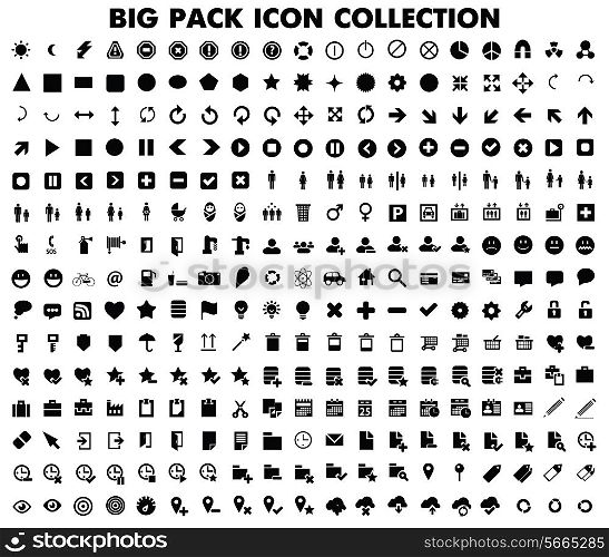 Collection of flat icons