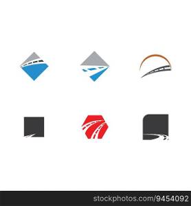 collection of highway logos on white background
