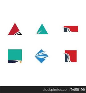 collection of highway logos on white background