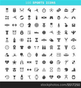 Collection of icons sports. A vector illustration