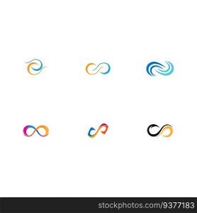 collection of Infinity Design Vector icon illustration Logo template design
