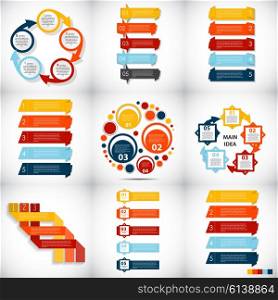 Collection of Infographic Templates for Business Vector Illustration. Collection of Infographic Templates for Business Vector Illustra
