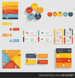 Collection of Infographic Templates for Business Vector Illustration