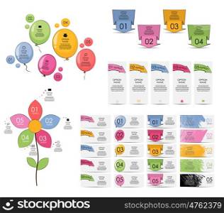 Collection of Infographic Templates for Business Vector Illustration. Collection of Infographic Templates for Business Vector