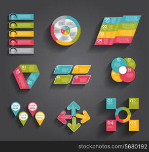 Collection of Infographic Templates for Business Vector Illustration. EPS10