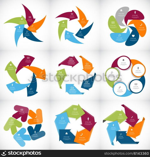 Collection of Infographic Templates for Business Vector Illustration EPS10. Collection of Infographic Templates for Business Vector Illustration