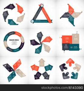 Collection of Infographic Templates for Business Vector Illustration EPS10. Collection of Infographic Templates for Business Vector Illustra