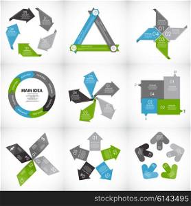 Collection of Infographic Templates for Business Vector Illustration EPS10. Collection of Infographic Templates for Business Vector Illustration