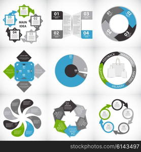 Collection of Infographic Templates for Business Vector Illustration EPS10. Collection of Infographic Templates for Business Vector Illustration