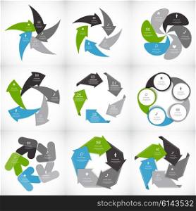 Collection of Infographic Templates for Business Vector Illustration EPS10. Collection of Infographic Templates for Business Vector Illustration