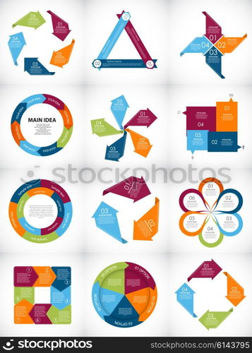 Collection of Infographic Templates for Business Vector Illustration EPS10. Collection of Infographic Templates for Business Vector Illustra