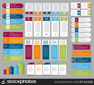 Collection of Infographic Templates for Business Vector Illustration EPS10. Collection of Infographic Templates for Business Vector Illustra