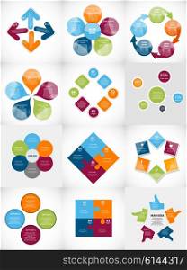 Collection of Infographic Templates for Business Vector Illustration EPS10. Collection of Infographic Templates for Business Vector Illustra