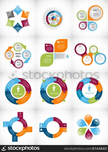 Collection of Infographic Templates for Business Vector Illustration EPS10. Collection of Infographic Templates for Business Vector Illustra