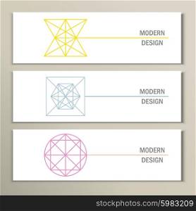 Collection of modern trendy geometric shapes. Vector icons set . Collection of modern trendy geometric shapes. Vector icons set.