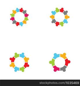 Collection Of People Icons In Circle - Vector Concept Engagement, Togetherness