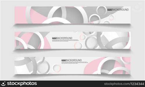 Collection of rectangular banners. Abstract vector background for your design