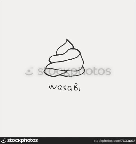 Collection of the different japanese food. Hand drawn line art set of the food icon. Collection of the different japanese food. Hand drawn line art set of the food